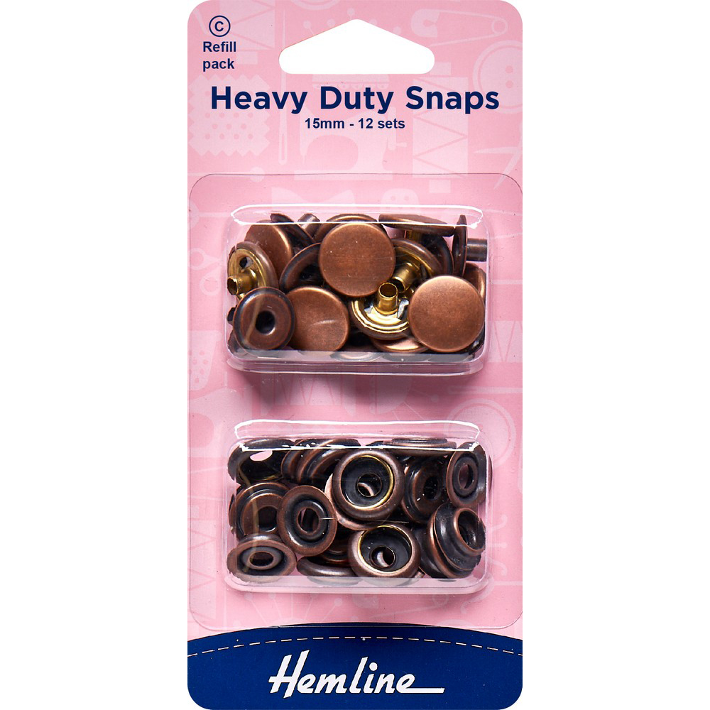 Heavy Duty Snaps - Bronze - Mike's Sewing Machine Repairs